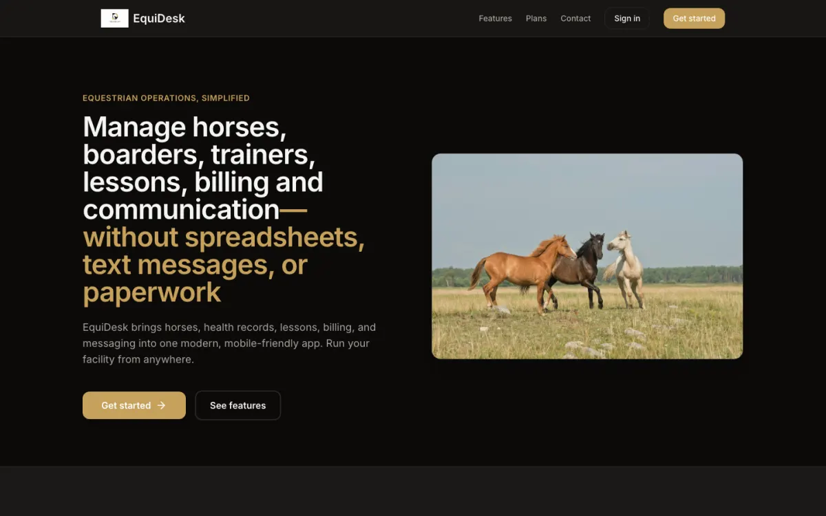 EquiDesk screenshot